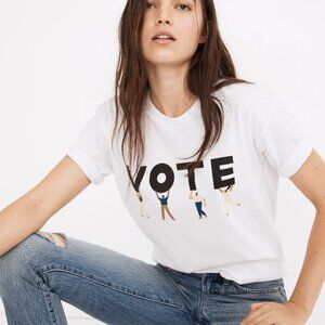 Madewell NWT Vote Graphic Unisex Tee - Size M